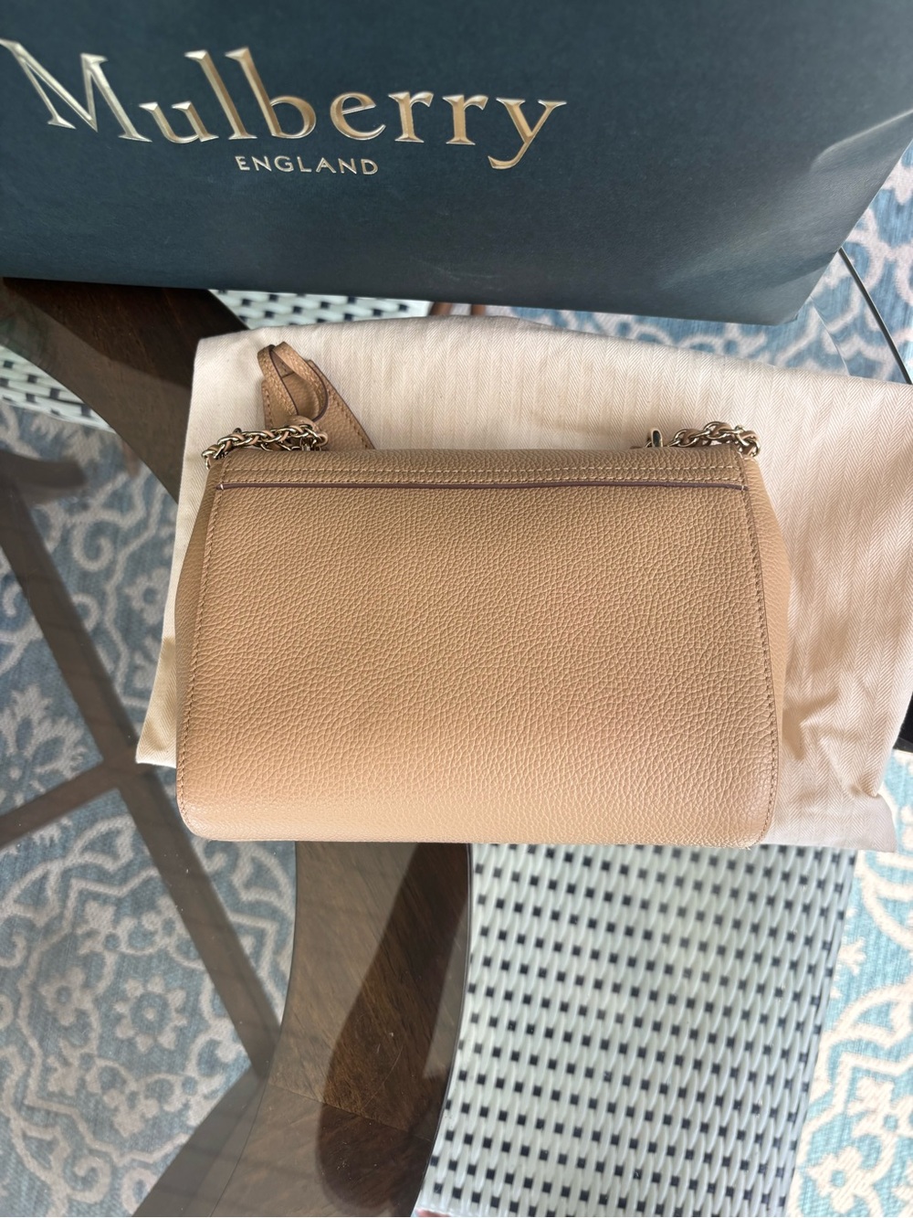 NWT 2026 Mulberry Lily in Crumpet Small Classic Grain - Picture 4 of 7